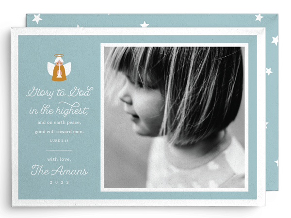 Aman Angel Christmas Card