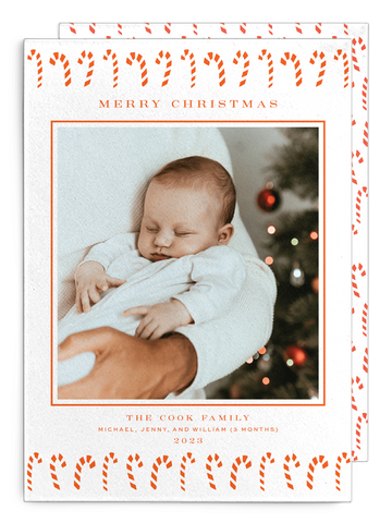 Cook Candy Cane Christmas Card
