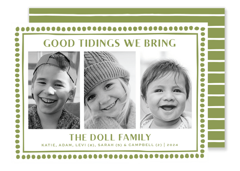 Doll Dot Christmas Card