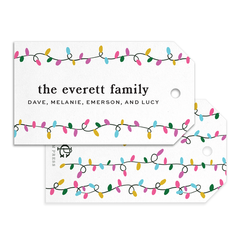 Everett Lights Gift Tags