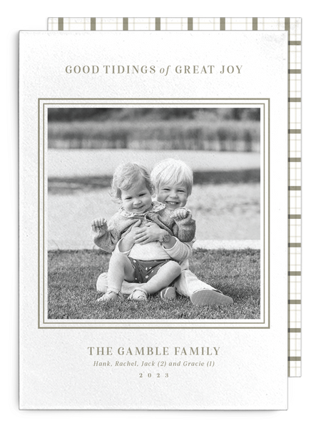 Gamble Good Tidings Christmas Card