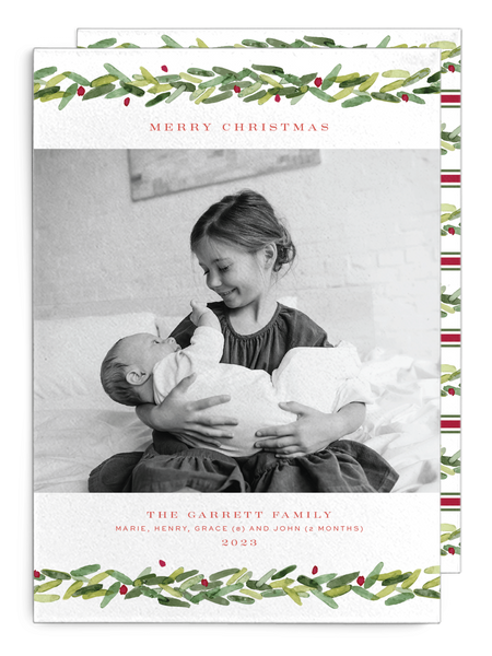 Garrett Greenery Christmas Card