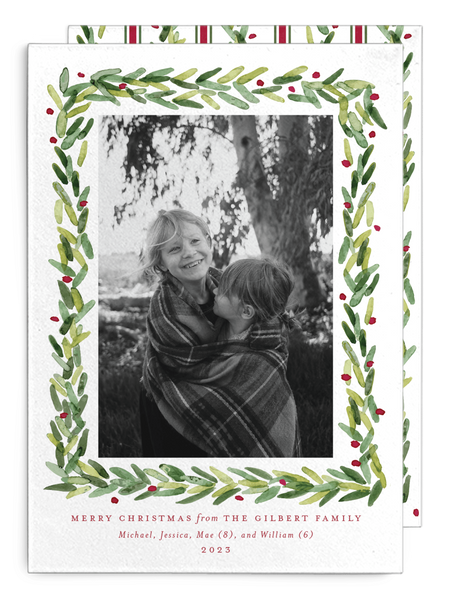 Gilbert Greenery Christmas Card