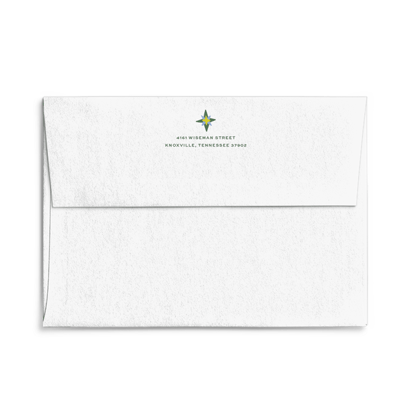 Green Great Joy Christmas Card