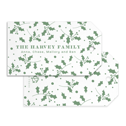 Harvey Holly Gift Tags