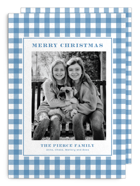 Pierce Plaid Christmas Card