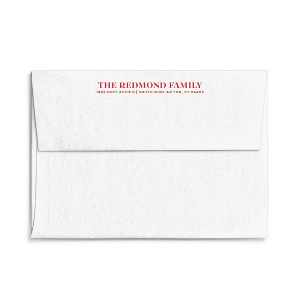 Redmond Red Christmas Card
