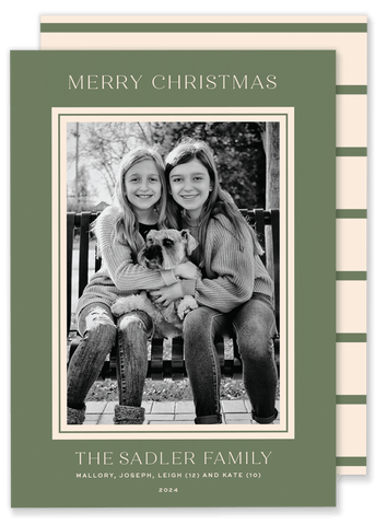 Sadler Stripe Christmas Card