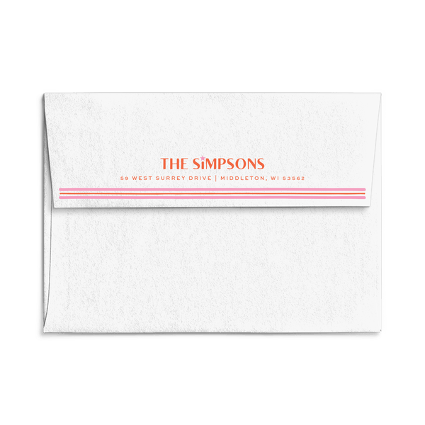 Simpson Stripe Christmas Card
