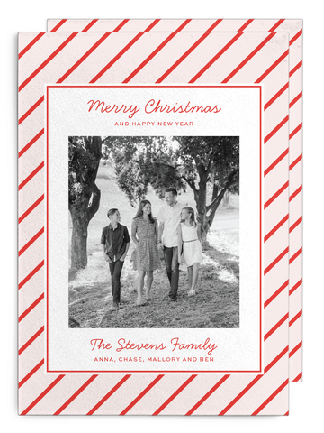 Stevens Stripe Christmas Card