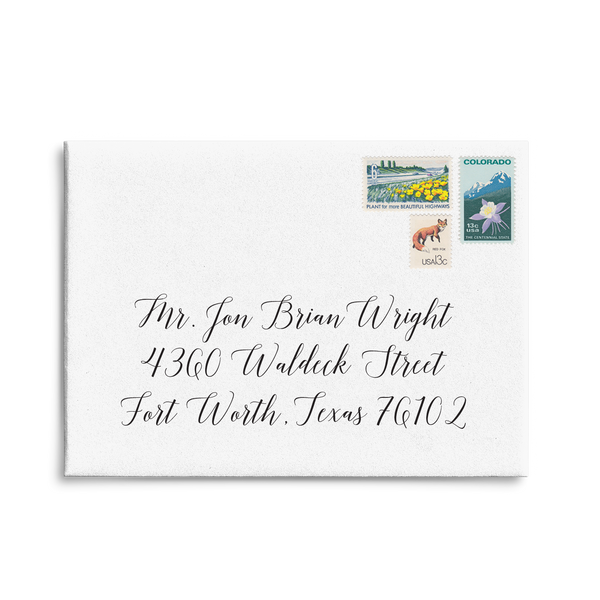 Addie Script // Envelope Addressing