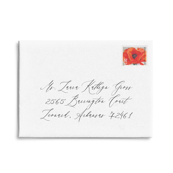 Adore Script // Envelope Addressing