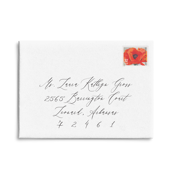 Adore Script // Envelope Addressing