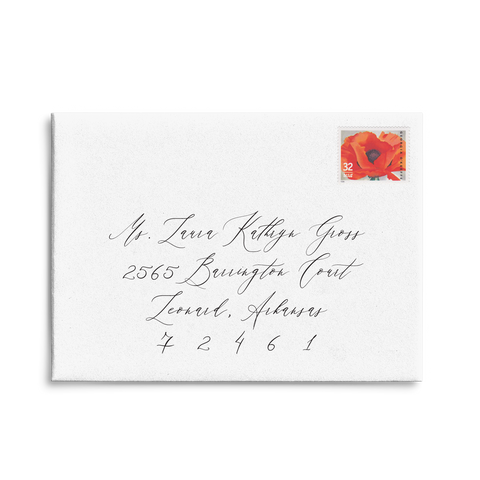 Adore Script // Envelope Addressing