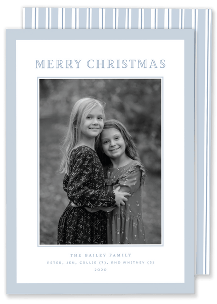 Bailey Blue Christmas Card