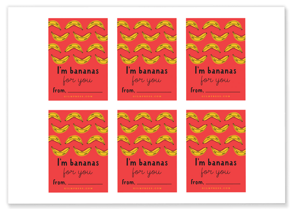 Banana Valentines