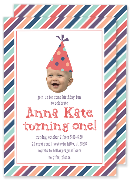 Big Birthday Face Invitation