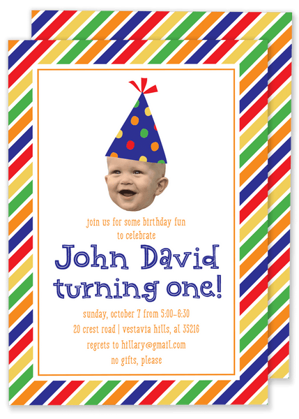 Big Birthday Face Invitation