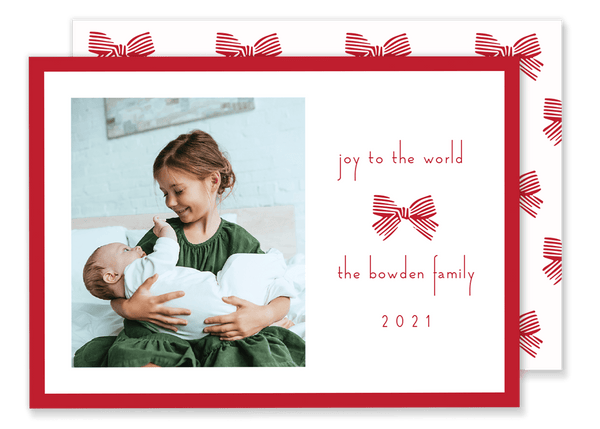 Bowden Bow Christmas Card