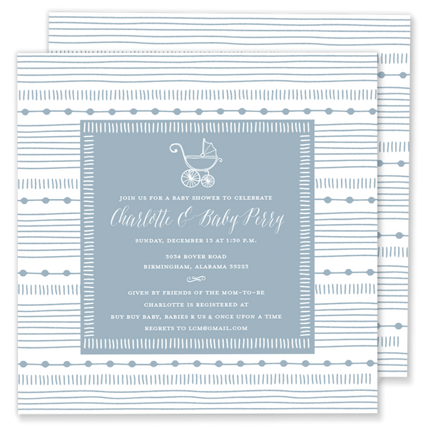 Square Carriage Baby Shower