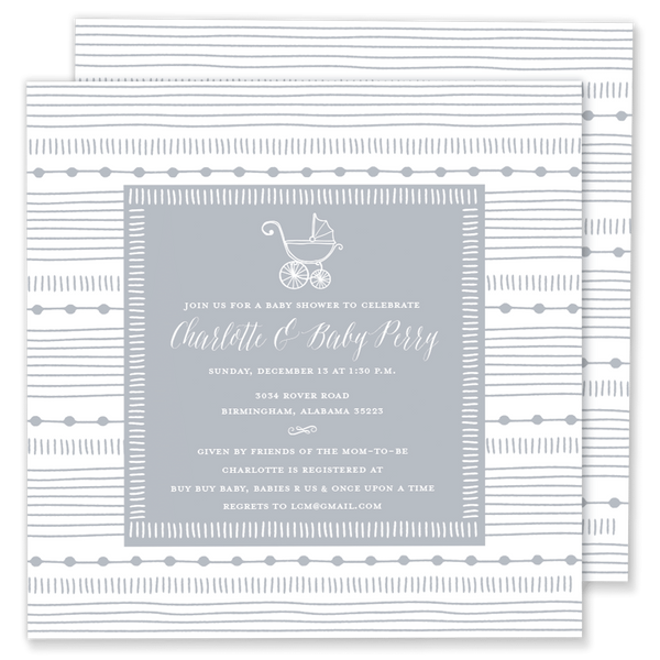 Square Carriage Baby Shower