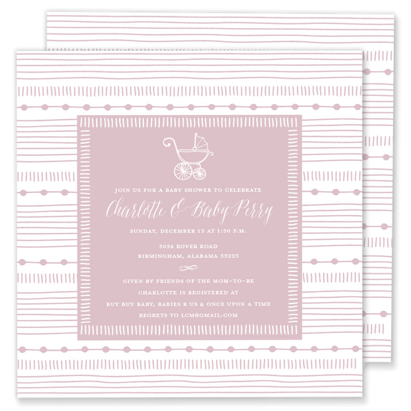 Square Carriage Baby Shower