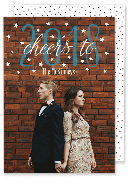 Cheers to 2018 New Year Card