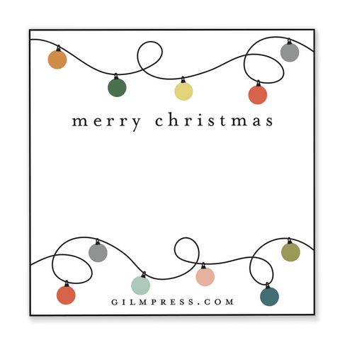 Strand of Ornament Gift Tag