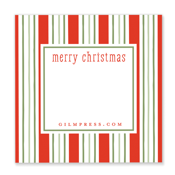 Christmas Stripe Gift Tag