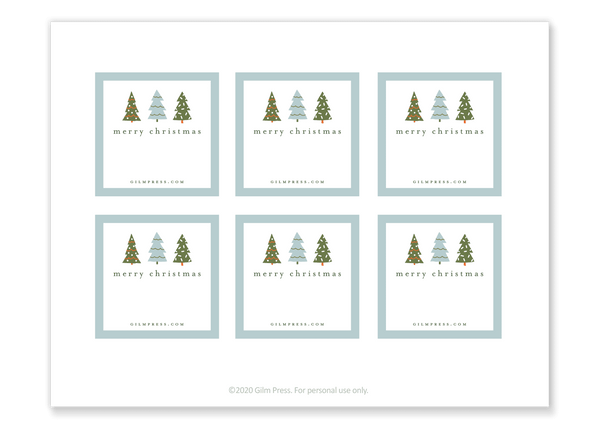 Christmas Tree Gift Tag