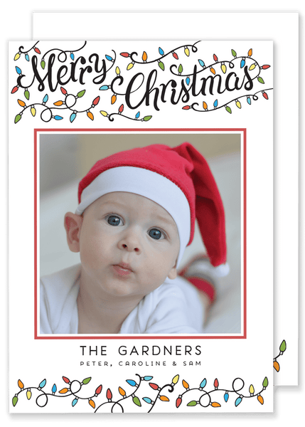 Christmas Lights Christmas Card