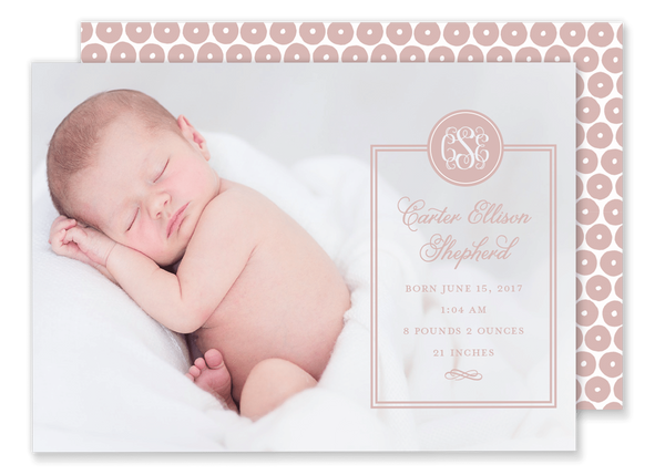 Claire Birth Announcement