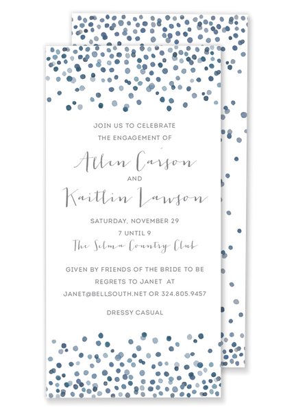 Watercolor Confetti Invitation