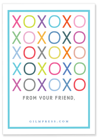 Colorful XOXO Valentine