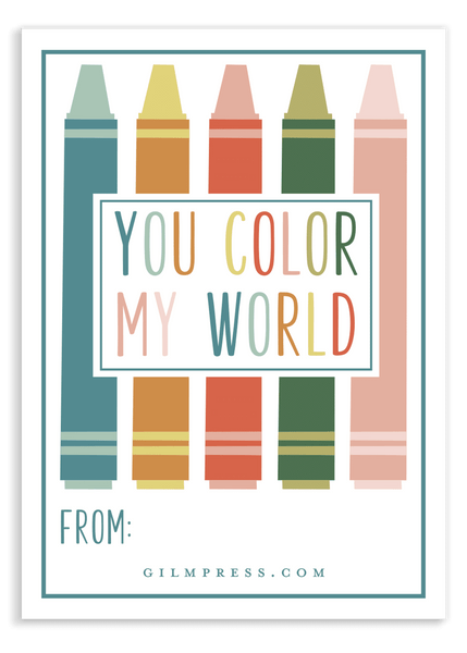 Crayon Valentines