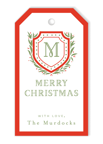 Christmas Crest Gift Tags
