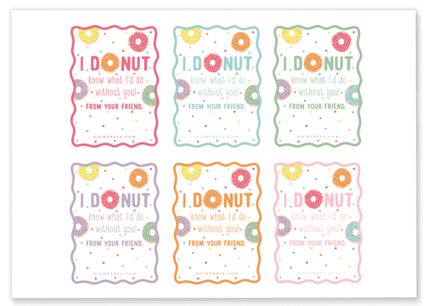 Donut Valentines