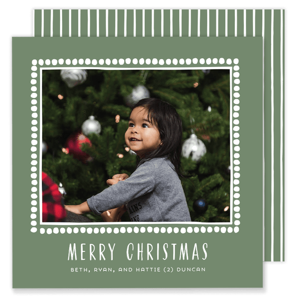 Duncan Dot Square Christmas Card