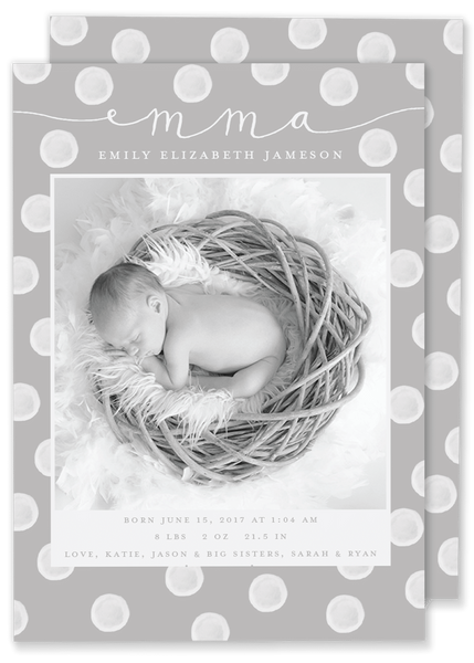 Emma Birth Announcement