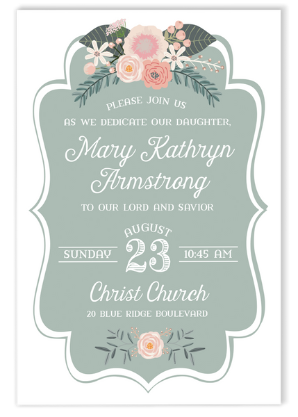 Floral Baby Dedication