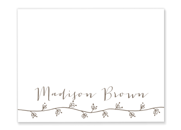Flower Name Folded Notes