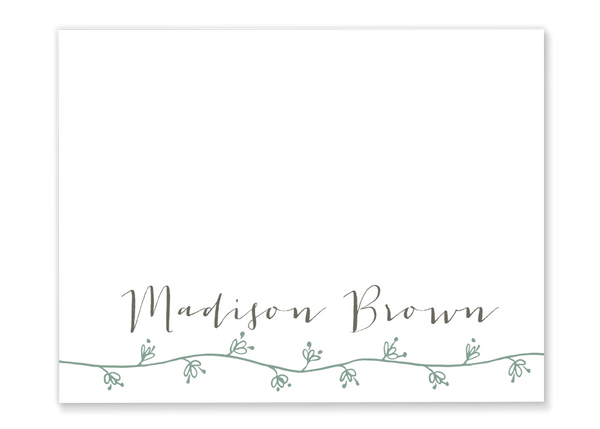 Flower Name Folded Notes