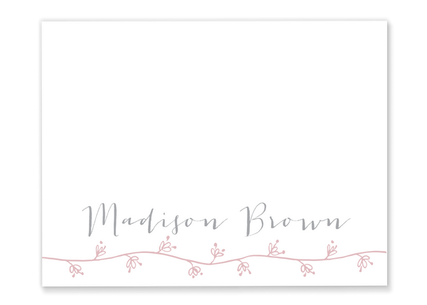 Flower Name Folded Notes