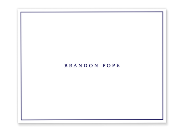 Framed Name Folded Notes