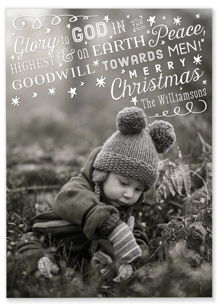 Glory to God Christmas Card