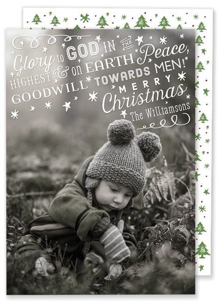 Glory to God Christmas Card