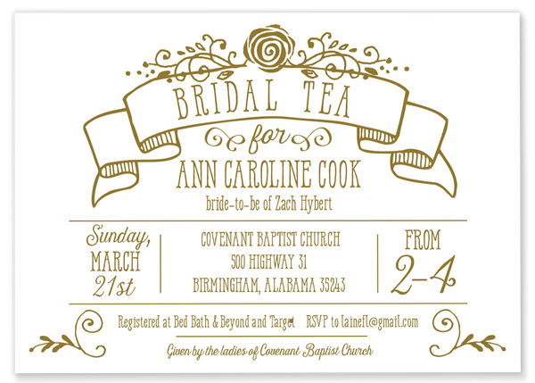 Gold Bridal Tea
