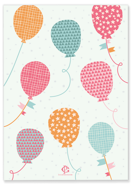 Balloon Birthday Party Invitation