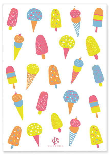 Ice Cream & Popsicle Birthday Party Invitation