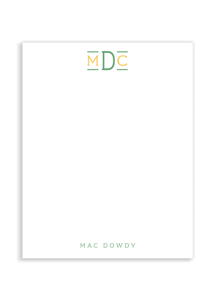 Mac Monogram Flat Notes
